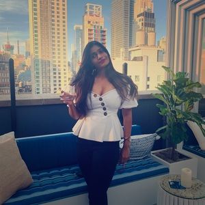 ASOS off shoulder white top